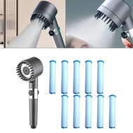 {SUNYLF}4 in 1 Massage Shower 3 Modes High Pressure Water Saving Rain Shower Head