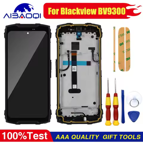 XUNQIYI New Original Touch Screen For Blackview BV9300 BV9300 Pro LCD Display With Frame Battery Cov