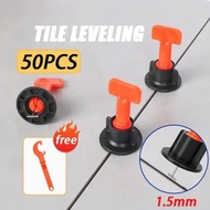 50PCS 1.5mm Granite Leveling Tool/ Reusable Tile Leveling Tool Rotating Ceramic Leveling Tool