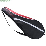 SEASONWIND Badminton Racket Bag, Oxford Cloth Adjustable Strap Shuttlecock Bag, Badminton Accessories Racket Cover Racket Organizing High-grade Outdoor Sports
