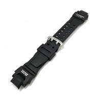 16มม.สีดำสำหรับนาฬิกาสำหรับ Casio G-Shock GA-1000 GA-1100 GW-4000 GW-A1100สายรัดข้อมือซิลิโคนกันน้ำสายนาฬิกาสร้อยข้อมือเงิน