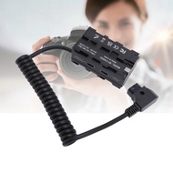 D TAP To NP F Double Sided Power Adaptor  Dummy Battery Coiled Adapter Safe for F550 F750 F970 Batte
