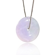 【願‧平安】紫羅蘭翡翠平安扣項鍊 | 天然緬甸玉A貨翡翠 | 送禮