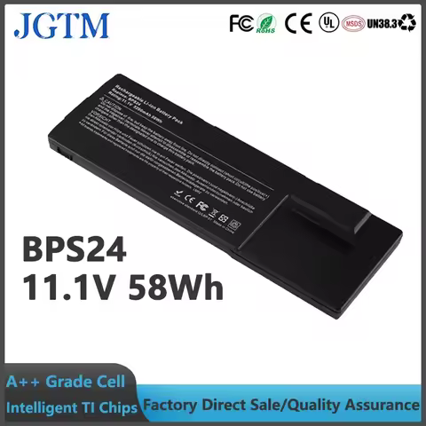JGTM OEM BPS24 11.1V 58Wh 5200mAh Replacement Laptop Battery for Sony Vaio Laptop Battery VGP-BPL24 