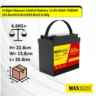 Maxson LifePo4 Battery Lithium (12.8V/50AH/30AH/60AH/45AH/6.1kg)