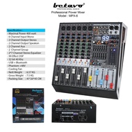 Betavo Audio Power Mixer MPX - 6 Professional Power Mixer | 6 Channel | 400 Watt (Max)