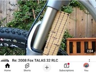 Fox Talas 32 for 26" wheel, 穿棍，adjustable 100, 120, 150 mm