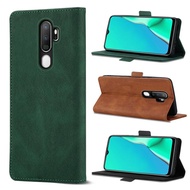 For OPPO A9 2020 OPPO A5 2020 Phone Case Simplicity With Card SlotLeather Leather Case Cover