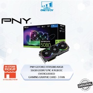 Pny Geforce Rtx 5080 Argb Epic-X Rgb Oc 16gb Gddr7 Overclocked Gaming Graphic Card Nvidia - 3 fans