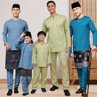 BAJU MELAYU KANAK KANAK TELUK BELANGA PEARL SKIN (1Y-14Y) RAYA TEAL BLUE 2026