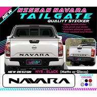 NISSAN NAVARA TAIL GATE DECALS STICKER