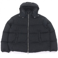 狀況極佳 □ EMPORIO ARMANI 2021 款，黑色標籤，全身印有 logo，連帽羽絨服，黑色，尺寸 56/稀有尺碼，正品，男款。