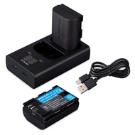 LP E6N 2 Batteries 2040mAh & LP-E6N Battery Charger/LC-E6 LC-E6E USB Charger for LP-E6N LP-E6NH Came