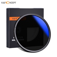 K&F CONCEPT 82mm Ultrathin Variable ND Filter ND2 to ND400 Adjustable Neutral Density Filter Compati