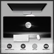 Large Gaming Mouse Pad Thickened Large Size Computer Mouse Pad Moon On The Sea Desk Mat Natural Rubber Table Mats One Piece Mousepad