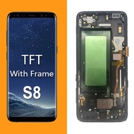 TFT พร้อมกรอบสําหรับ Galaxy S8 S8 PLUS S9 S9 PLUS S10 S10 PLUS จอแสดงผล LCD Touch Screen Digitizer A
