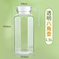Transparent Glass Water Jug 1.5Liter with lid for Cold Drinks | Water Jug Kaca 1.5 Liter utk minuman