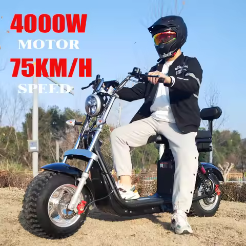 60V25AH 4000W Motor Citycoco Electric Scooter 18 Inch Snowfield Off-road Tire Max Speed 60-70KM/H Ma