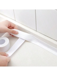 1捲廚房/浴室防水防霉密封帶,防潮防霉保護貼片用於牆角,可摺疊自粘牆角線貼
