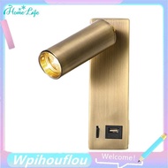 [HoME&life] 3W LED Wall Lamp Embedded and Rotatable Reading Light USB Focus Light for Bedroom Bedsid
