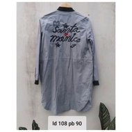 Unisex long bomber jacket