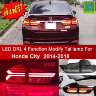 Mastersat HONDA City รุ่นปี 2014-16 Taillamp แบบB โคมไฟท้าย ไฟวิ่ง Led +ไฟเลี้ยว ในกันชน ตรงรุ่น วัส