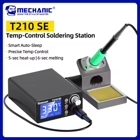 MECHANIC T210 SE Smart Soldering Station Digital Thermostatic Control Fast Heating for C210 Tips Sol
