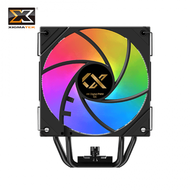 Xigmatek 富鈞 AK6 Digital TWIN 黑 (6導管/12cm風扇*2/ARGB/黑化/數位顯示上蓋/高154mm)