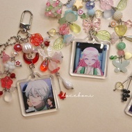 Nina the starry bride keychain | Nina Set azure keychain | Anime keychain | Beaded keychain | Shoujo