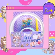 Mainan Nano Tape Masu/nano bubble tape mainan bubble super elastis glitter nano glue set diy mainan