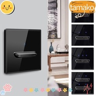 TAMAKO Toggle Switch Black LED Indicator 1/2/3/4 Gang 1 Way Wall Light Switch