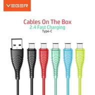 VEGER V110 TYPE C 2.4A Fast Charging Cable Type C Cable