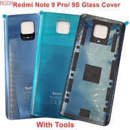 For Xiaomi Redmi Note 9S / Note 9 Pro Glass Battery Cover Hard Back Door Lid Rear Housing Panel Case