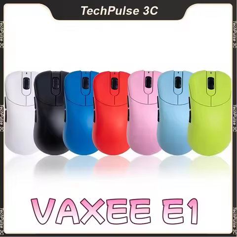 Vaxee E1 Wireless Gaming Mouse 4k Hz Fps Paw3950 60g Super-Long Battery Life Customizable E-Ssport P
