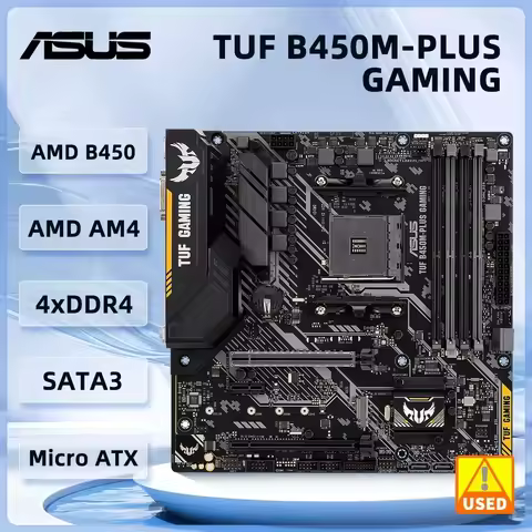 ASUS B450M B450 Motherboard TUF B450M-PLUS GAMING AM4 support Ryzen 5 5600G 5700 5300G 5700 3900 150
