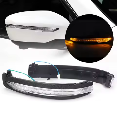 LED Side Mirror Turn Signal Indicator Light for Nissan Qashqai J11 X-Trial T32 2014-2019 Murano Rogu
