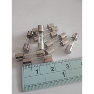 Fuse 5A 125VAC F5A 125V F 5A 125V Glass Tube (Pack Of 10) Size 20 Mm Japanese Refill 5Amp Good Quali