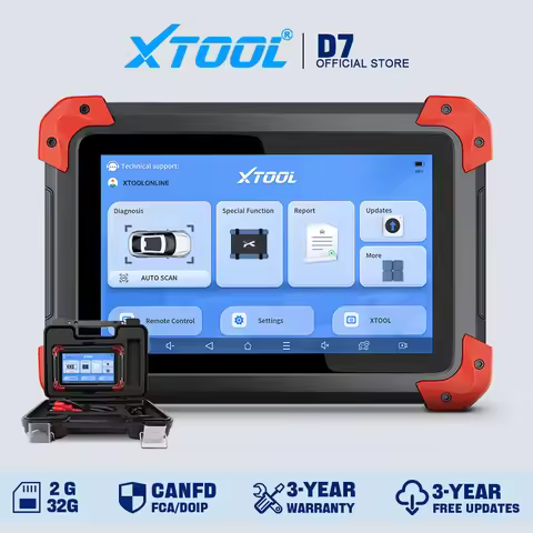 XTOOL D7 All System Car Diagnostic Tools Bidirectional Scanner ECU Coding Automotive Scanner 38+ Ser