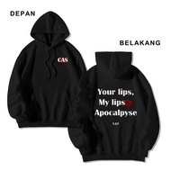 [HOODIE] HOODIE YOUR LIPS MY LIPS APOCALYPSE CAS VERSION COTTEN FLEECE