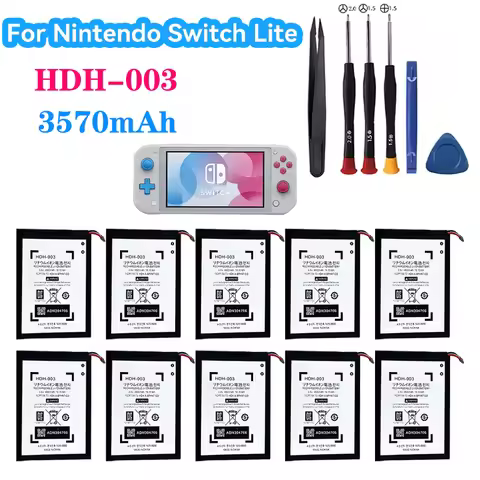 1-10Pcs 3750mAh HDH-003 HDH 003 Li-ion Battery with Tools for Nintendo Switch Lite HDH-001 HDH003 HD