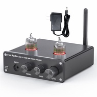 Fosi Audio Bluetooth Phono Preamp for Turntable Phonograph Preamplifier With 5654W Vacuum Tube Amplifier HiFi BOX X3 With 12V Power Supply