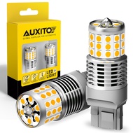 AUXITO 2Pcs No Hyper Flash 1156 7440 7743 Ba15S W21W 1200Lm 1500K 2835Smd Bulbs For Turn Signal Ligh