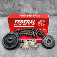 Rantai Keteng Cam Chain Grand Win Astrea 800 Supra X Lama Plus Roll Keteng Besar Kecil Paket Federal