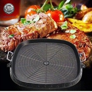 32cm Square Stone Coating Garden Party Outdoor Picnic Beach Korean BBQ Plate Non-Stick Aluminum