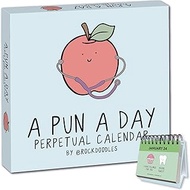 Perpetual Daily Pun Calendar | 365 Hilarious Puns for Home or Office, Wordplay to Brighten, Amuse, a