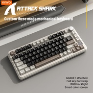 Attack Shark X85PRO wireless Mechanical Keyboard Gasket South-Facing 81Keys hot swappable gaming key