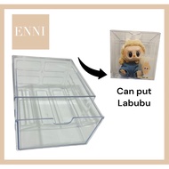 1 & 2 Layer Transparent Drawer Case Organize / 13cm X 13cm X 8cm