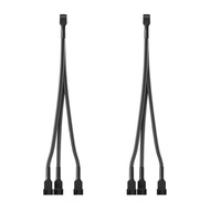 3 Way PWM Fan Splitter Cable, 2 Pcs 4 Pin PWM Fan Splitter, Fan Header Splitter, PC Fan Splitter 1 t