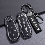 For Xpeng Car Key Case Xpeng G6 Key Cover For Xpeng G6 EV Zinc Alloy Carbon Fiber Remote Key Case
