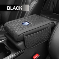 Car Centre Consoles Armrest PU Leather Memory Foam Armrest Pad Cushion With Pocket Bag Fit for 31cm 